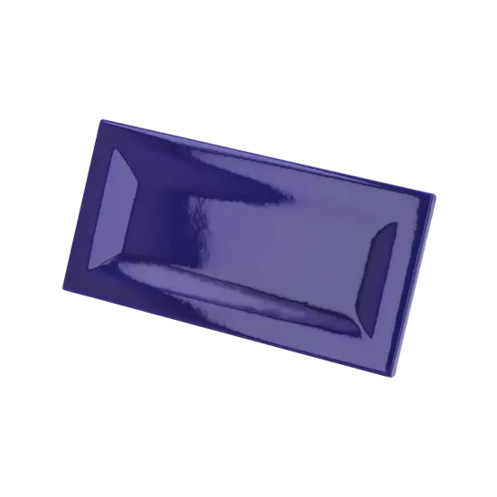 Carrelage Evolution Inmetro Cobalt 7,5x15 cm - vue latérale du carreau
