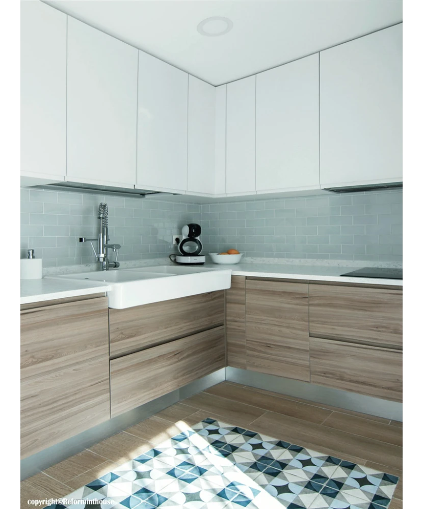 Carrelage Evolution Sky Blue 7,5x15 cm - vue d’ambiance 3