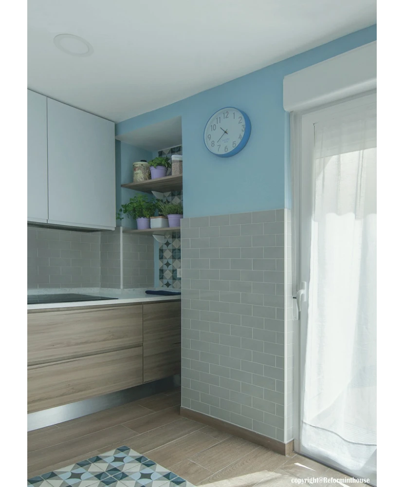 Carrelage Evolution Sky Blue 7,5x15 cm - vue d’ambiance 4