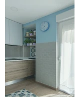 Carrelage Evolution Sky Blue 7,5x15 cm - vue d’ambiance 4