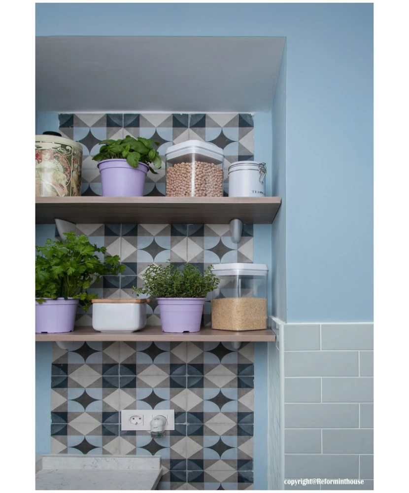 Carrelage Evolution Sky Blue 7,5x15 cm - vue d’ambiance 5