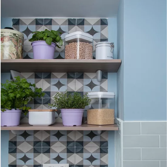 Carrelage Evolution Sky Blue 7,5x15 cm - vue d’ambiance 5