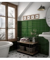 Carrelage Evolution Victorian Green 7,5x15 cm - vue d’ambiance