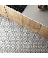 Carrelage Hexatile Nature B&W 17,5x20 cm - vue d’ambiance