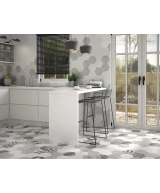 Carrelage Hexatile Cement Grey 17,5x20 cm - vue d’ambiance 2