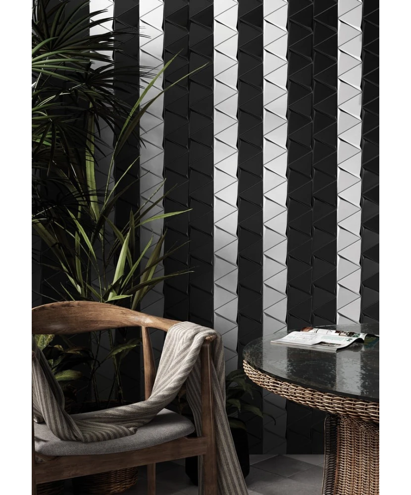 Carrelage Tirol Black Mat 10,8x12,4 cm - vue d’ambiance