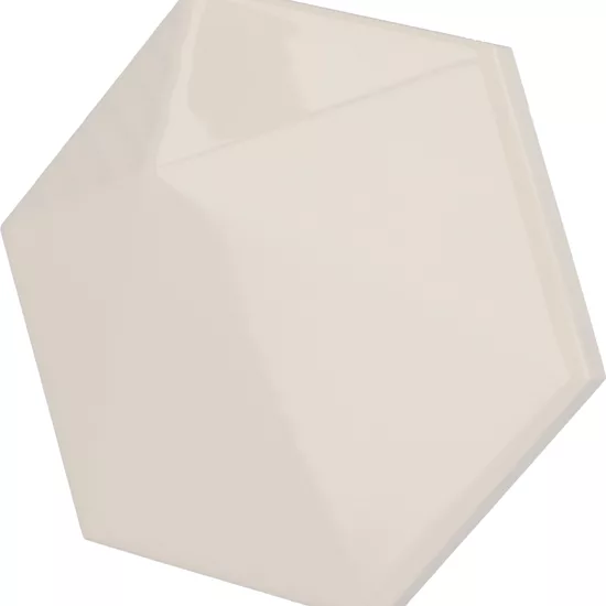 Carrelage Umbrella Cream 12,4x10,7 cm - vue latérale du carreau