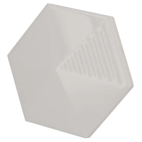 Carrelage Umbrella Light Grey 12,4x10,7 cm - vue latérale du carreau