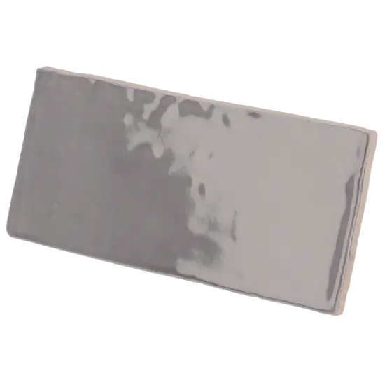 Carrelage Masía Gris Oscuro Crackle 7,5x15 cm - détail du carreau