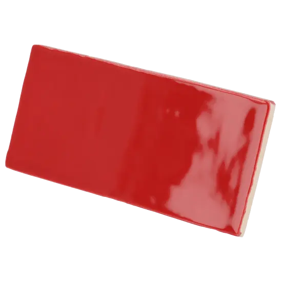 Carrelage Masía Rosso 7,5x15 cm - détail du carreau
