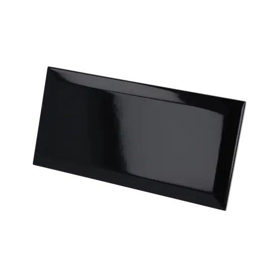 Carrelage Metro Black 10x20 cm - détail du carreau