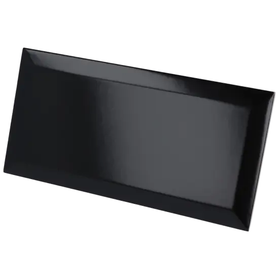 Carrelage Metro Black Mat 10x20 cm - détail du carreau