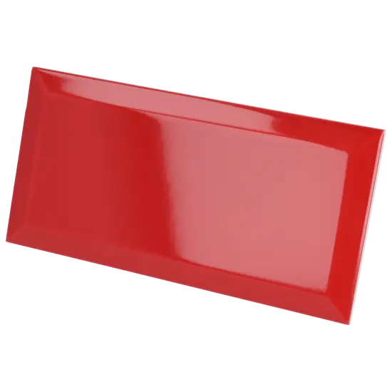 Carrelage Metro Rosso 10x20 cm - détail du carreau