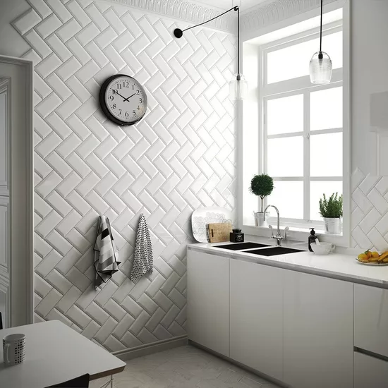 Carrelage Metro White 10x20 cm - vue d’ambiance