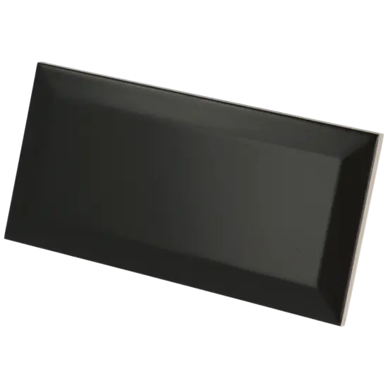 Carrelage Metro Black Mat 7,5x15 cm - détail du carreau