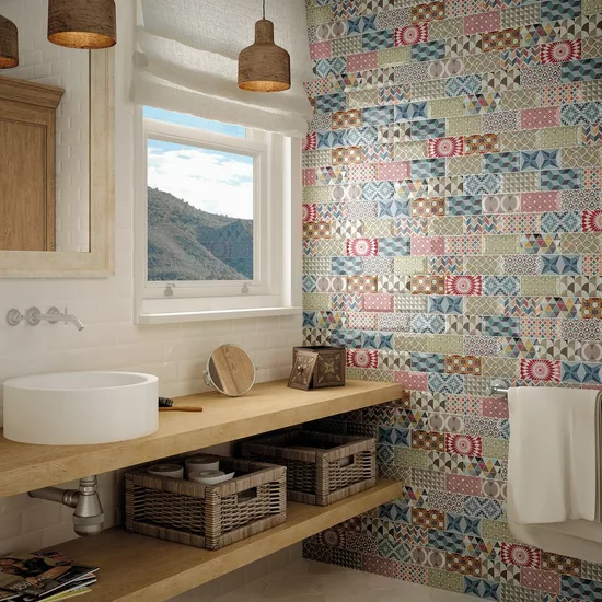 Carrelage Metro Patchwork 7,5x15 cm - vue d’ambiance