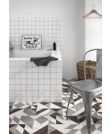 Carrelage Micro Elements Grey 20x20 cm - vue d’ambiance