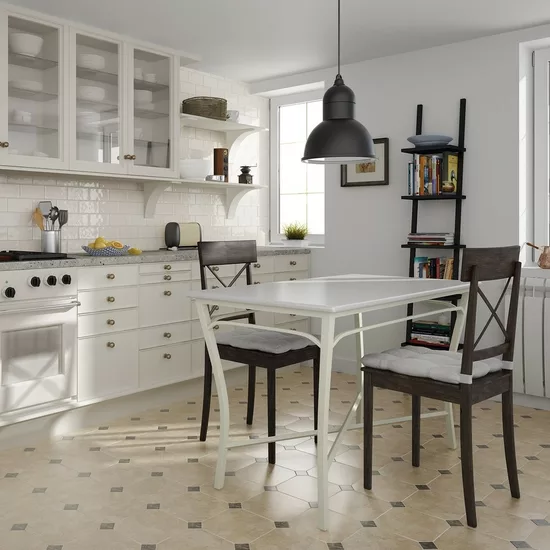 Carrelage Octagon Marmol Beige 20x20 cm - vue d’ambiance