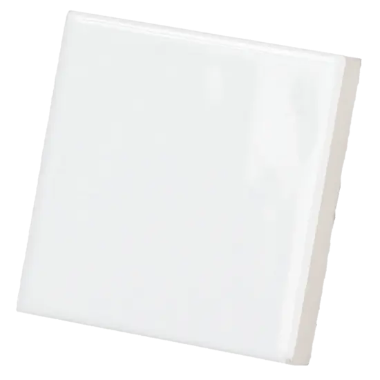 Carrelage Taco Blanco Brillo 4,6x4,6 cm - détail du carreau
