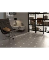 Carrelage Taco Blanco Mate 4,6x4,6 cm - vue d’ambiance