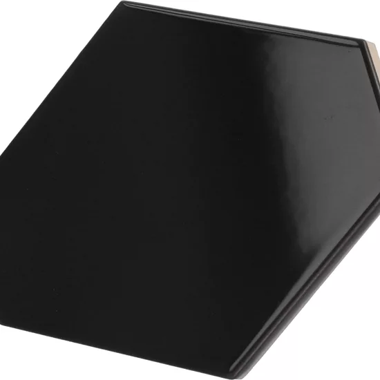 Carrelage Scale Benzene Black 10,8x12,4 cm - détail du carreau