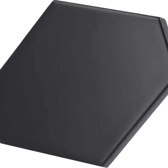 Carrelage Scale Benzene Black Mat 10,8x12,4 cm - détail du carreau