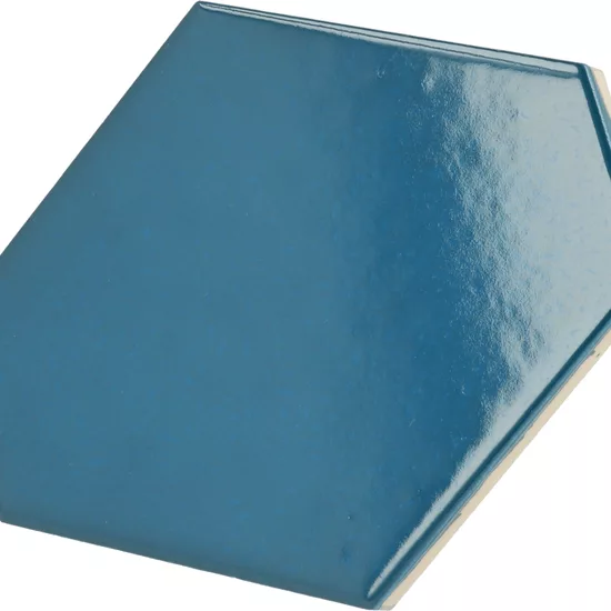 Carrelage Scale Benzene Electric Blue 10,8x12,4 cm - détail du carreau