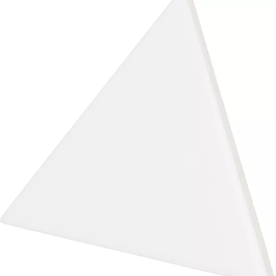Carrelage Scale Triangolo White Mat 10,8x12,4 cm - détail du carreau