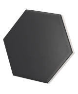 Carrelage Scale Hexagon Black Mat 12,4x10,7 cm - détail du carreau
