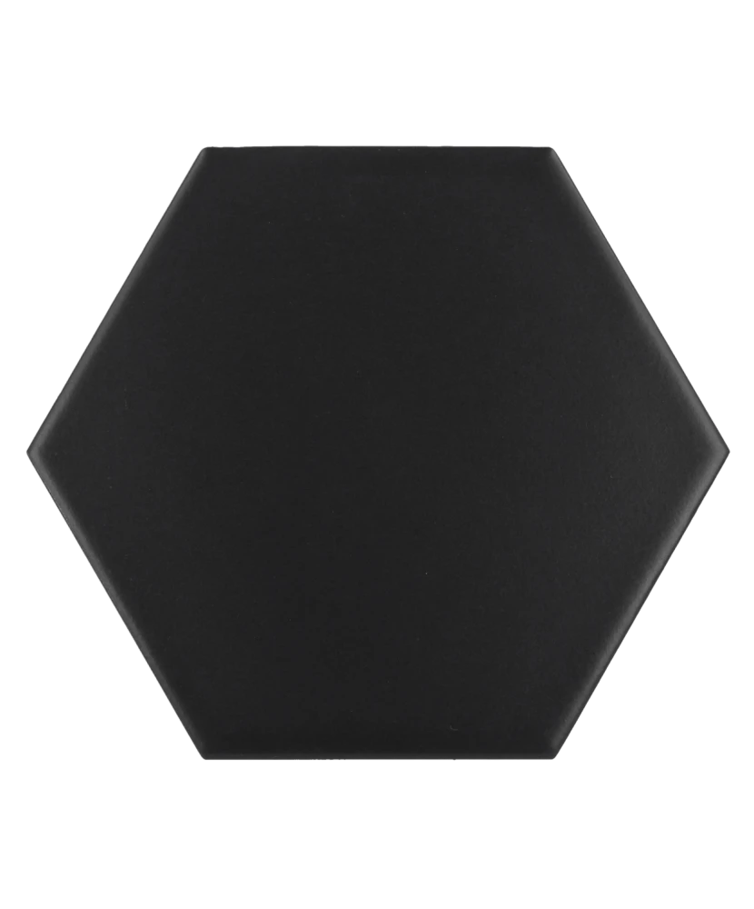 Carrelage Scale Hexagon Black Mat 12,4x10,7 cm - détail du carreau 2