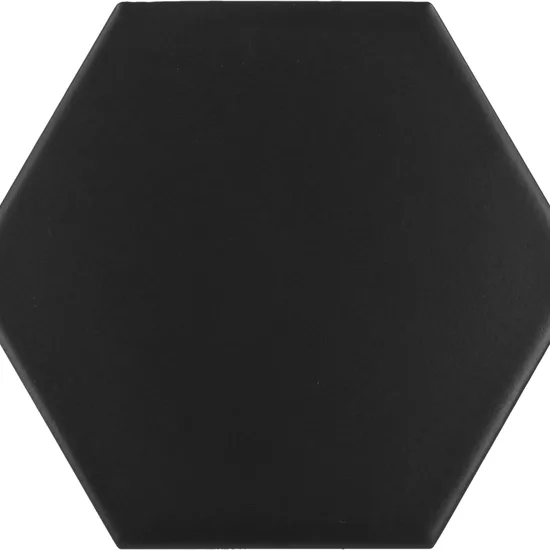 Carrelage Scale Hexagon Black Mat 12,4x10,7 cm - détail du carreau 2