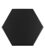 Carrelage Scale Hexagon Black Mat 12,4x10,7 cm - détail du carreau 2