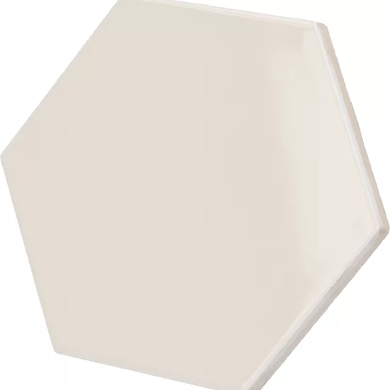 Carrelage Scale Hexagon Cream 12,4x10,7 cm - détail du carreau