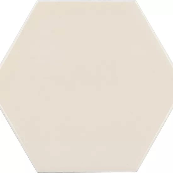Carrelage Scale Hexagon Cream 12,4x10,7 cm - détail du carreau 2
