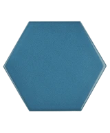 Carrelage Scale Hexagon Electric Blue 12,4x10,7 cm - détail du carreau 2