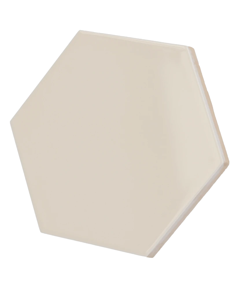 Carrelage Scale Hexagon Greige 12,4x10,7 cm - détail du carreau