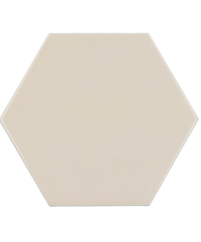 Carrelage Scale Hexagon Greige 12,4x10,7 cm - détail du carreau 2