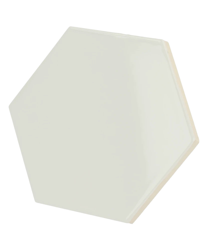 Carrelage Scale Hexagon Mint 12,4x10,7 cm - détail du carreau