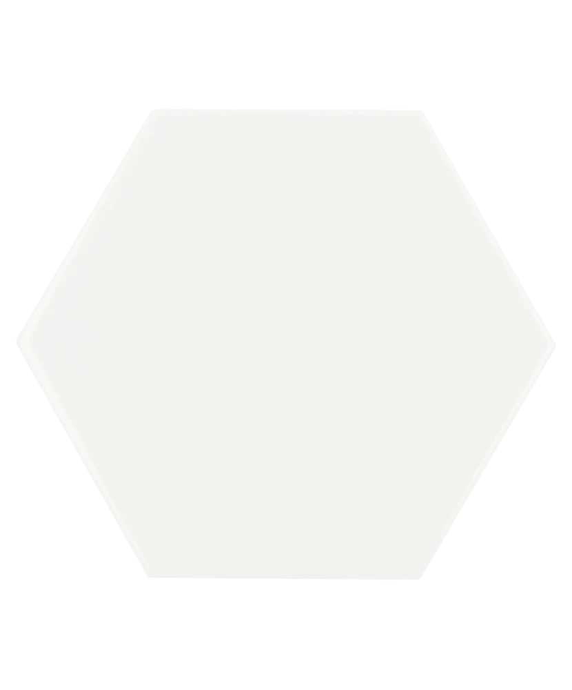 Carrelage Scale Hexagon White 12,4x10,7 cm - détail du carreau 2