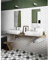 Carrelage Scale Hexagon White 12,4x10,7 cm - vue complémentaire 5