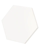 Carrelage Scale Hexagon White Mat 12,4x10,7 cm - détail du carreau