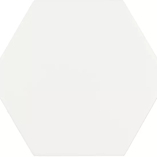 Carrelage Scale Hexagon White Mat 12,4x10,7 cm - détail du carreau 2