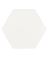 Carrelage Scale Hexagon White Mat 12,4x10,7 cm - détail du carreau 2