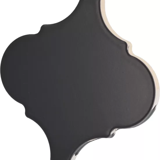 Carrelage Scale Alhambra Black Mat 12x12 cm - détail du carreau