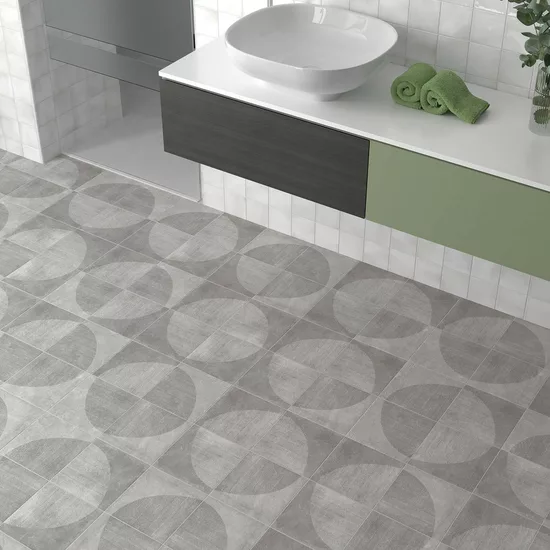 Carrelage Urban Arco Silver 20x20 cm - vue d’ambiance