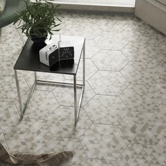 Carrelage Urban Hexagon Forest Natural 29,2x25,4 cm - vue d’ambiance