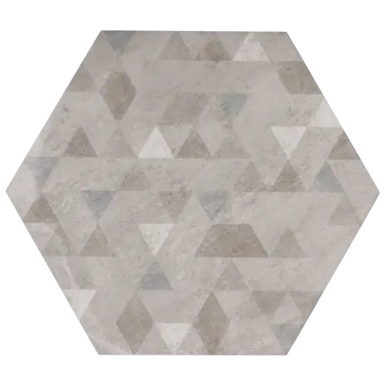 Carrelage Urban Hexagon Forest Silver 29,2x25,4 cm - détail du carreau