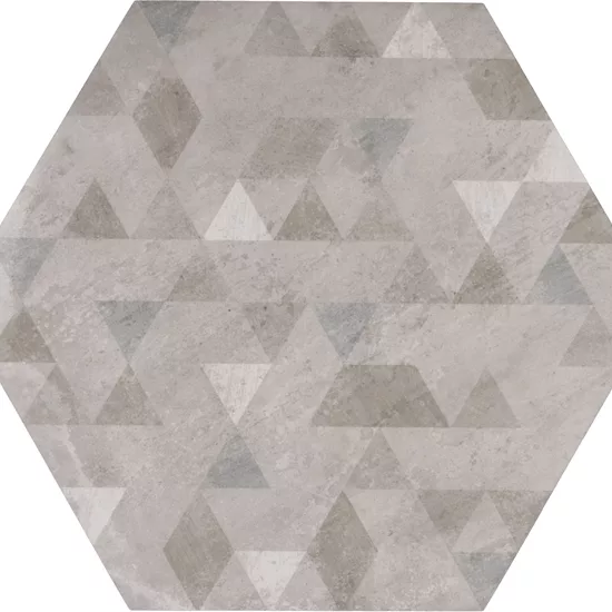 Carrelage Urban Hexagon Forest Silver 29,2x25,4 cm - détail du carreau