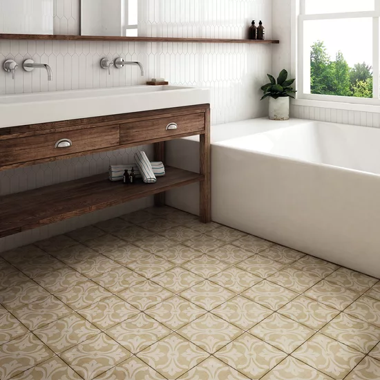 Carrelage Arrow Pure White 5x25 cm - vue d’ambiance 3