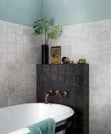 Carrelage La Riviera Gris Nuage 13,2x13,2 cm - posé en salle de bain